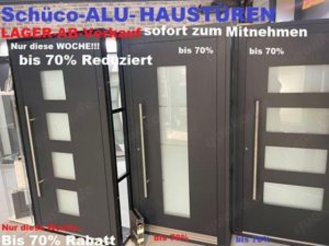 Schüco-alu-haustüren=abverkaufs-woche=.lagerabverkauf % aktion % schüco=haustüren==bis 70% reduziert - 1